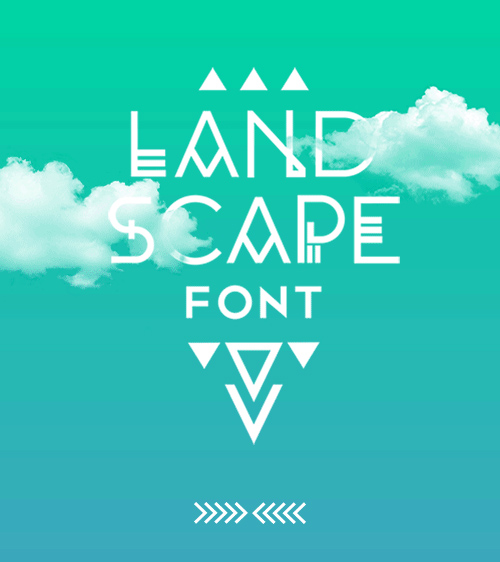 Landscape free fonts for designers