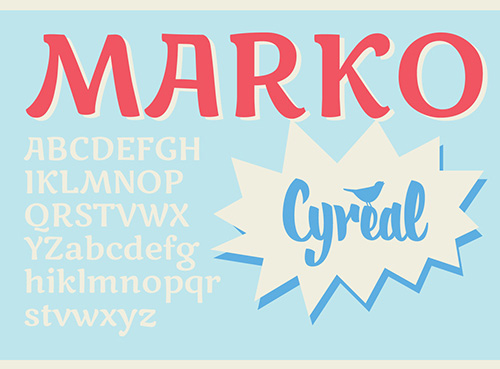 Marko One Free Fonts 2014