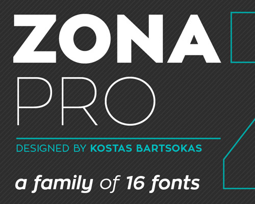 Zona Pro Free Fonts 2014