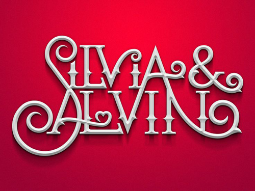 Silvia Alvin Typogrpahy design by sigala