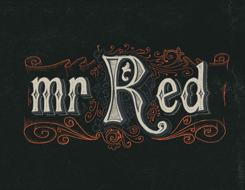 Mr Red  Typogrpahy design by Antonio Rodrigues Jr 