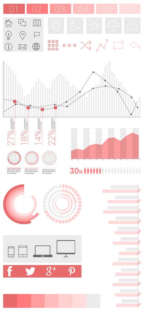 Free Infographics Vector Elements and Infographics Vector Graphics - 21
