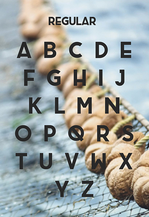 Brig free font letters