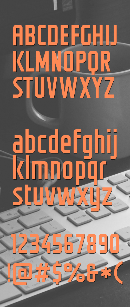 Groteskia free font letters