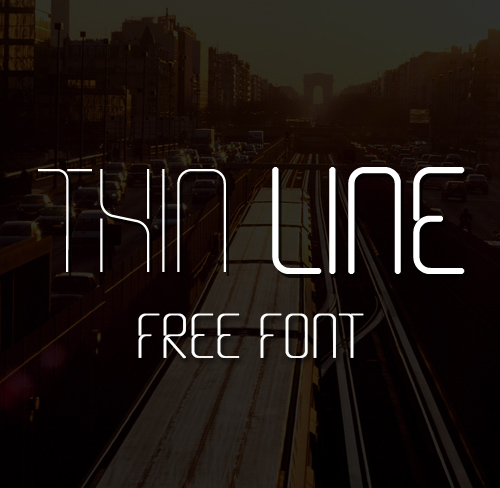 Thin Line free font family download