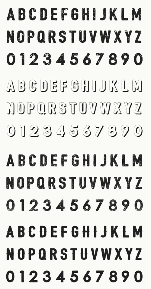 Bushcraft Font Letters
