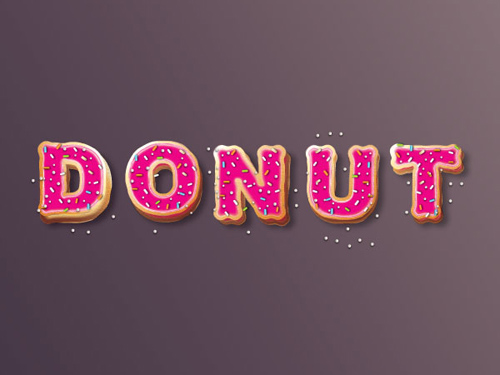 Create Yummy Donut Text Effect in Adobe Illustrator