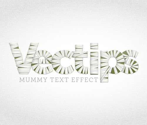 How to Create Mummy Text Vector for Halloween in Illustrator