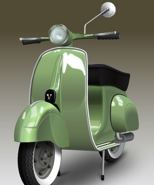 How to Create a Detailed Vespa Using Adobe Illustrator