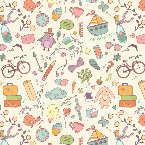 Pattern Design – 35 Seamless Free Vector Patterns  Pattern and 