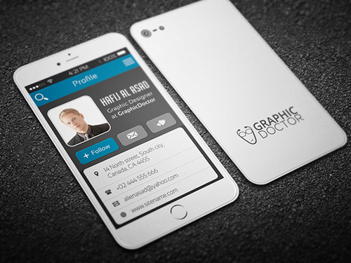 iPhone Business Card template