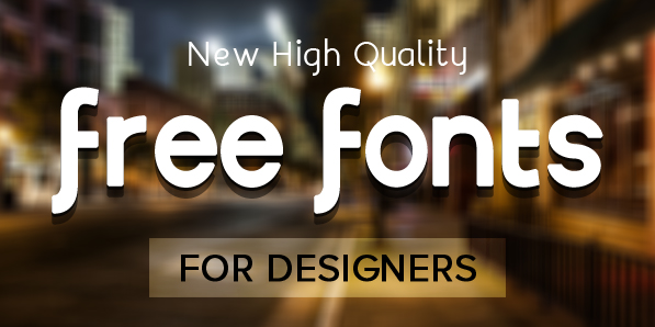 22 New Free Fonts for Designers