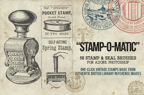 Stamp-O-Matic – A Vintage Stamp & Seal Brush Set