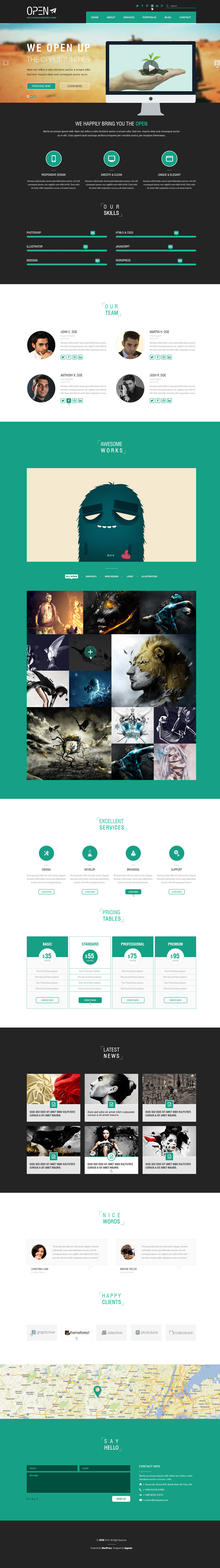 Open - Responsive Corporate and Business Template