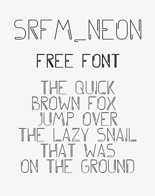 Srfm_Neon Free Font
