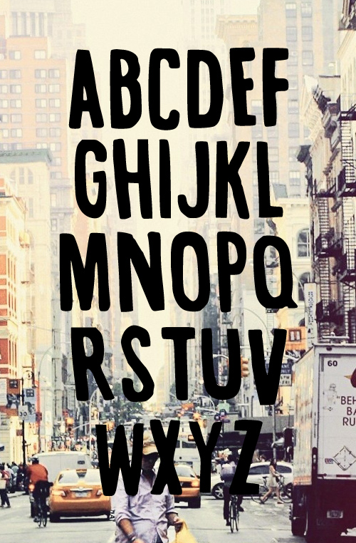 Vintage-Inspired Font Letters