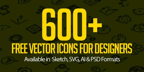 Free Vector Icons: 600+ Icons for App and Web UI