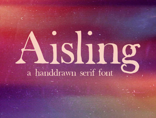 Aisling Serif Free Font