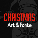 Post Thumbnail of Christmas Art & Fonts - Biggest Design Bundle