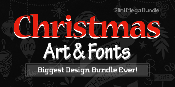 Christmas Art & Fonts – Biggest Design Bundle