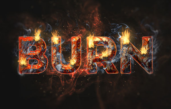 Create a Fire and Rust Text Effect Using the Flame Filter in Adobe Photoshop CC