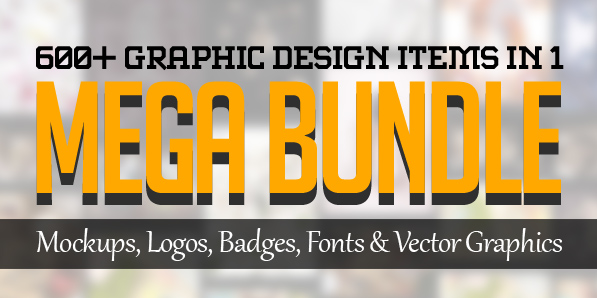 600+ Amazing Mockups, Logos, Badges, Fonts & Vector Graphics for Designers