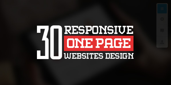 One Page Websites – 30 Inspiring Web Examples
