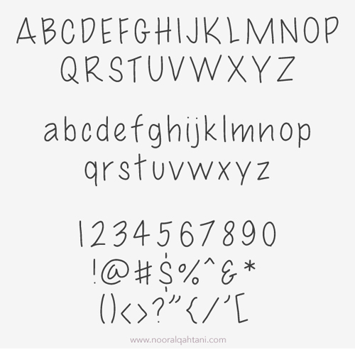 UNO Font Letters
