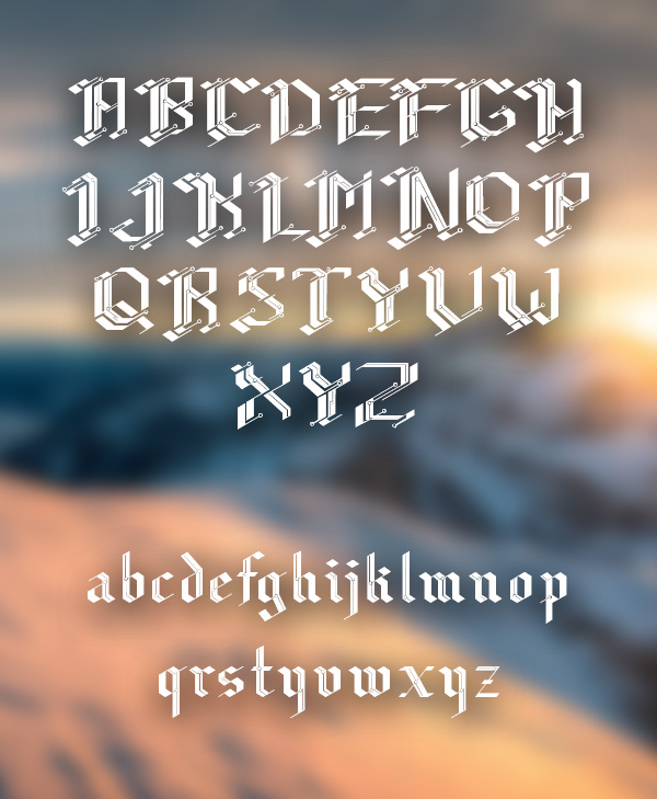 CiberGotica Font Letters