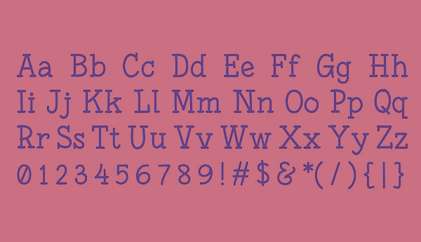 Fonesia Font Letters