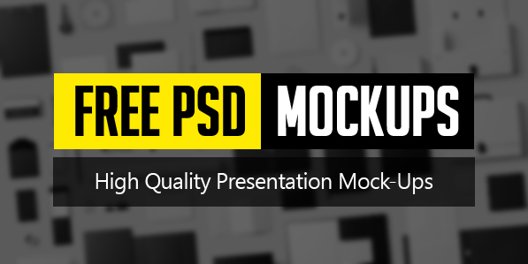 New Free Photoshop PSD Mockups for Designers (26 MockUps)