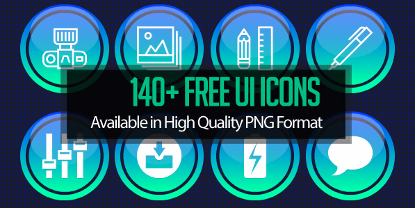 140 Free UI Icons for Dashboard UI Design