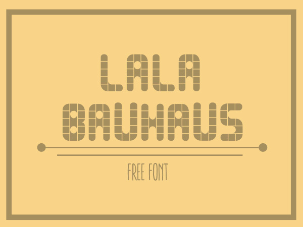 Lala Bauhaus Free Font