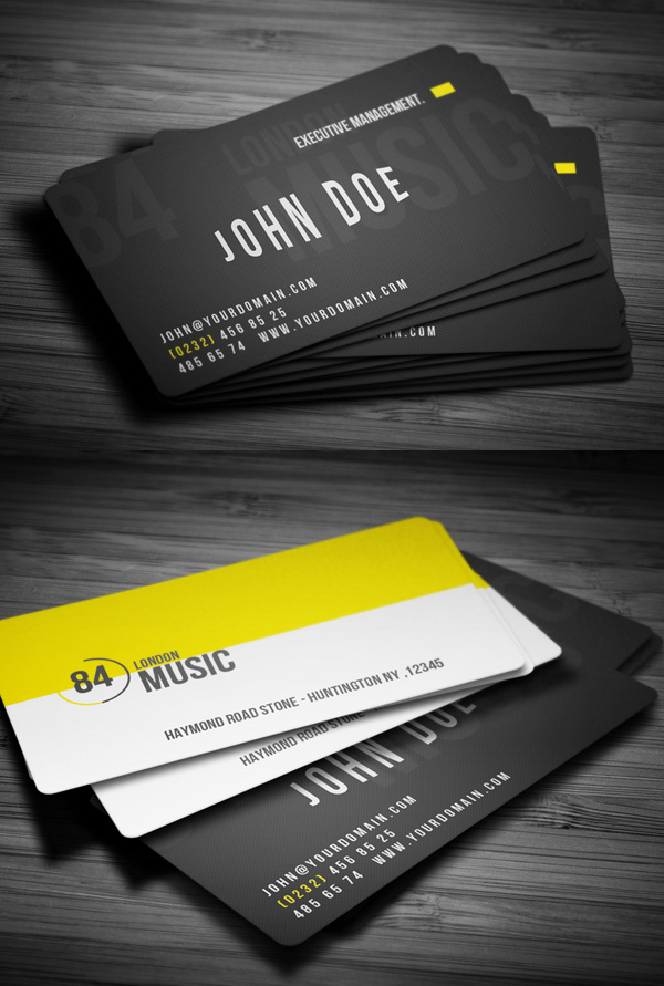 Retro Music Clup Business card