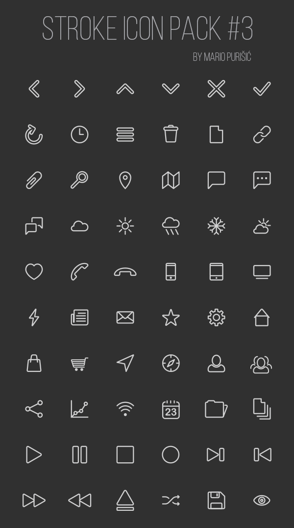 Free Line Icon Pack