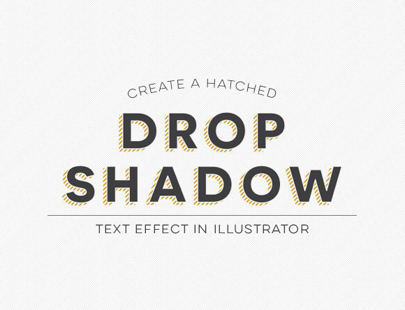 Create a Hatched Drop Shadow Text Effect in Illustrator