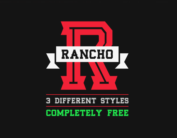Rancho free font