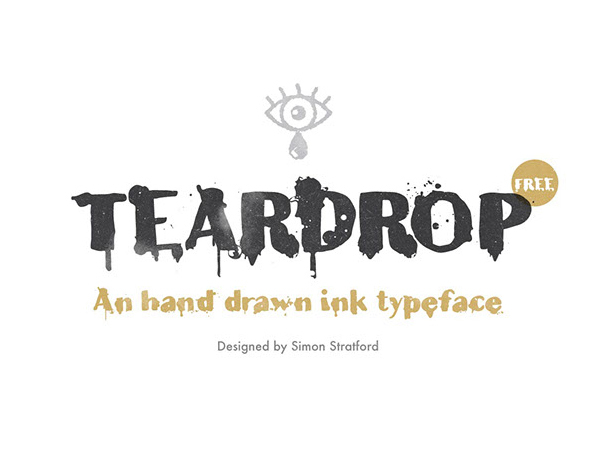 Teardrop Free Font