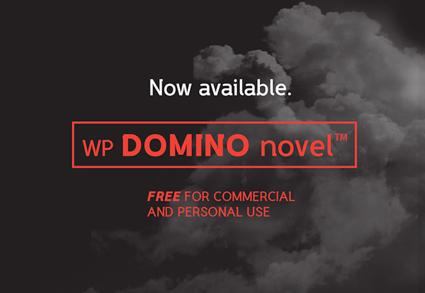 WP DOMINO novel free font