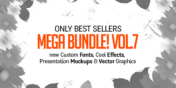 New Mega Bundle of Fonts, Mockups & Vector Graphics