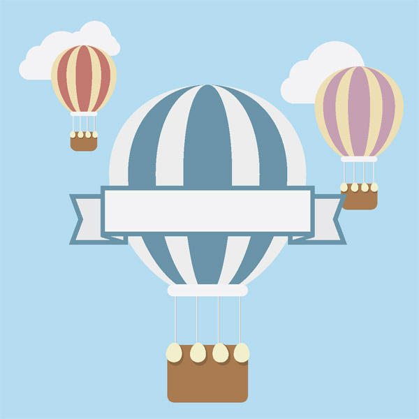 Create a Flat Hot Air Balloon in Adobe Illustrator