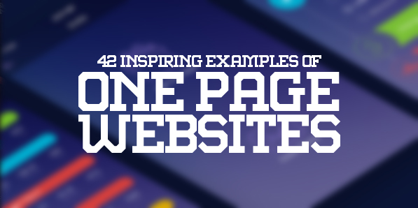 One Page Websites – 42 New Web Examples