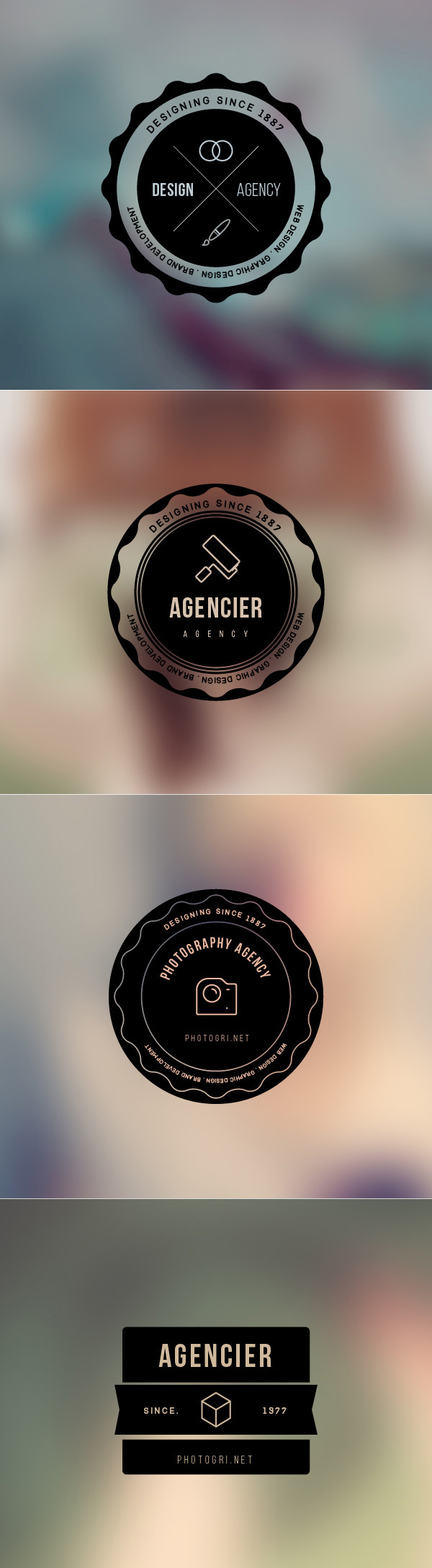 Free Vector Badges PSD Files