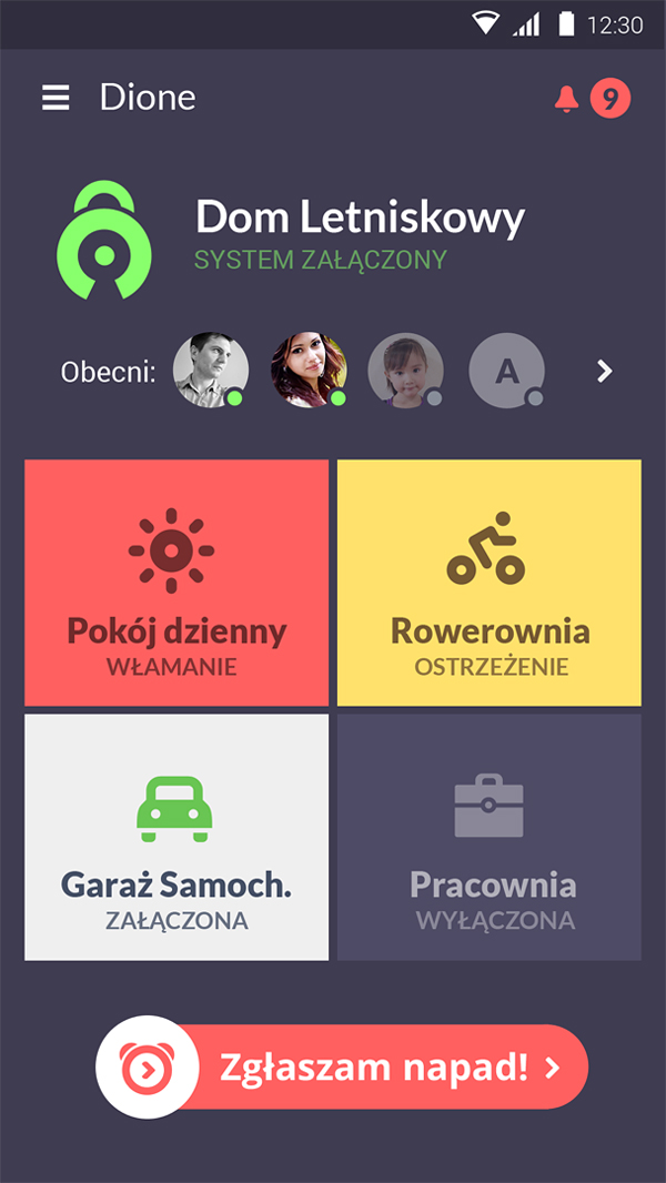 Dione App UI Main Screan by Przemyslaw Cholewa