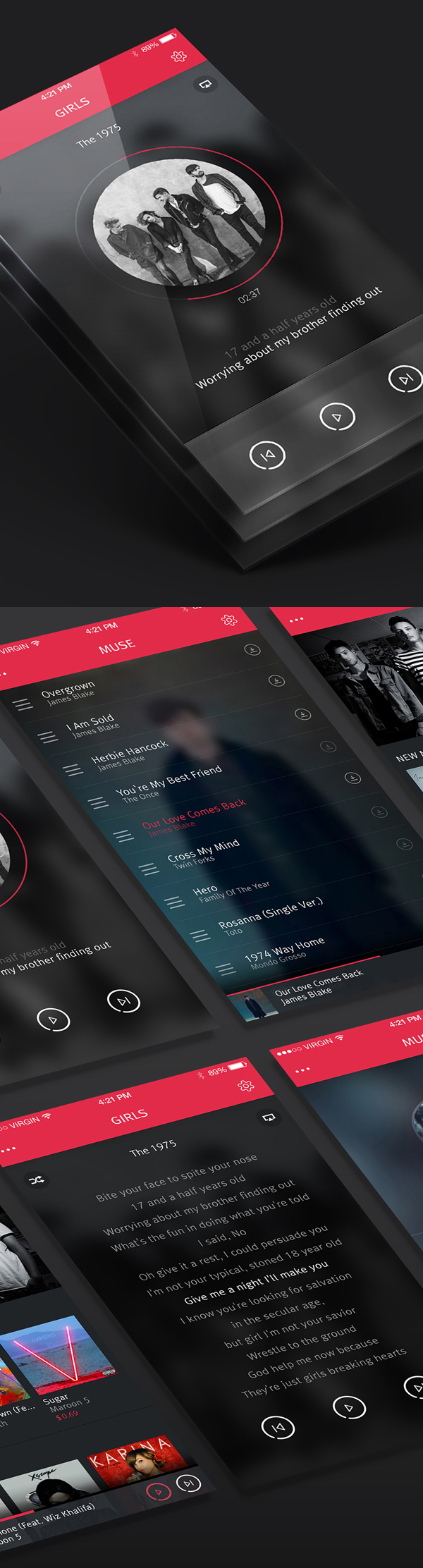 MUSE Music App Concept Design by Nunasonmat SEO