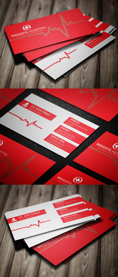 Doctor Business Card PSD Template
