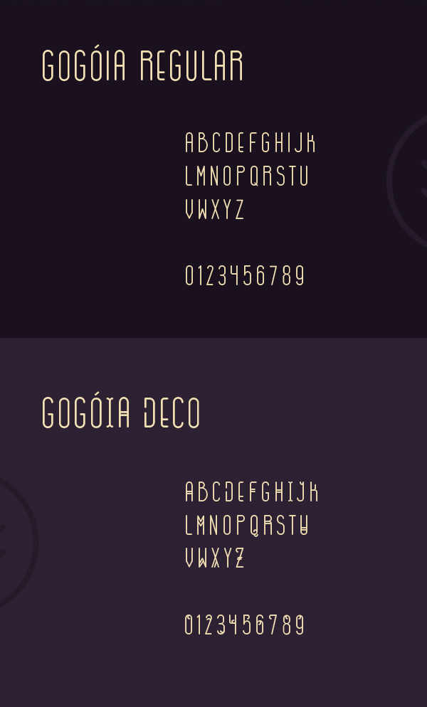 Gogoia Font Letters
