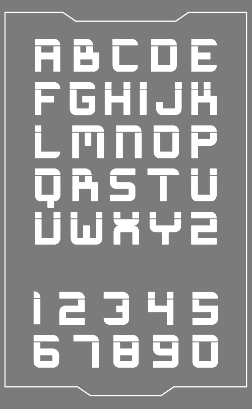 Magnetype Font - Letters