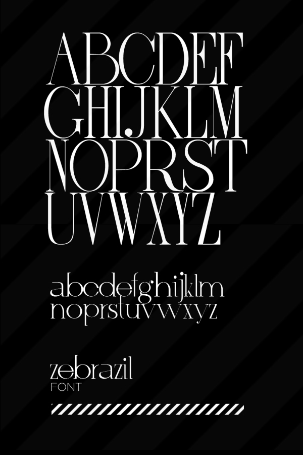 ZEBRAZIL Font Letters