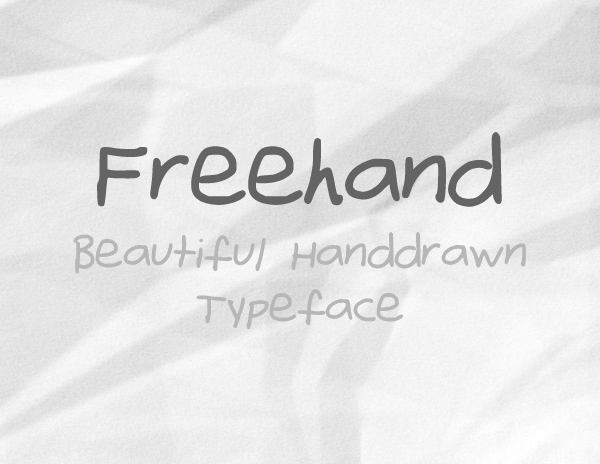 Freehand free fonts